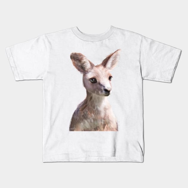 Little Kangaroo Kids T-Shirt by Amy Hamilton